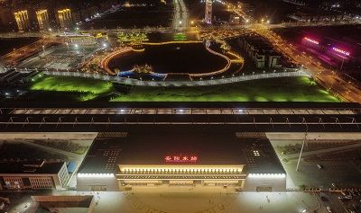 河南安阳市高铁广场及周边道路景观